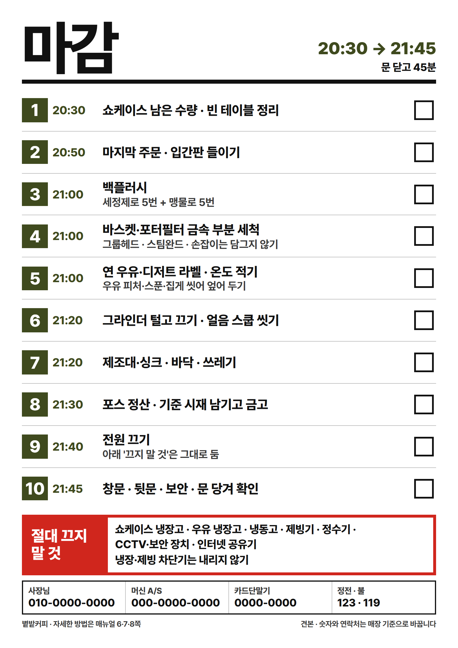 마감판